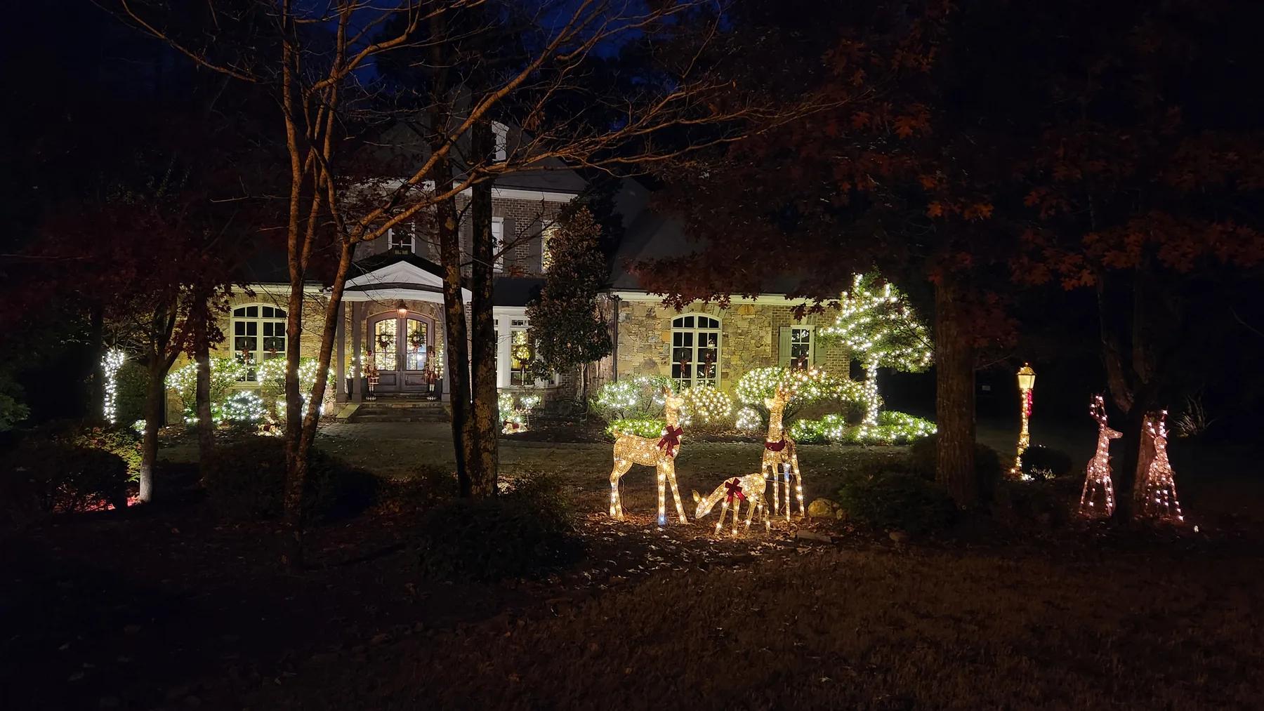 Christmas light installation in North Raleigh (Falls Lake), North Raleigh, NC